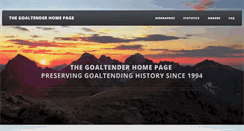 Desktop Screenshot of hockeygoalies.org